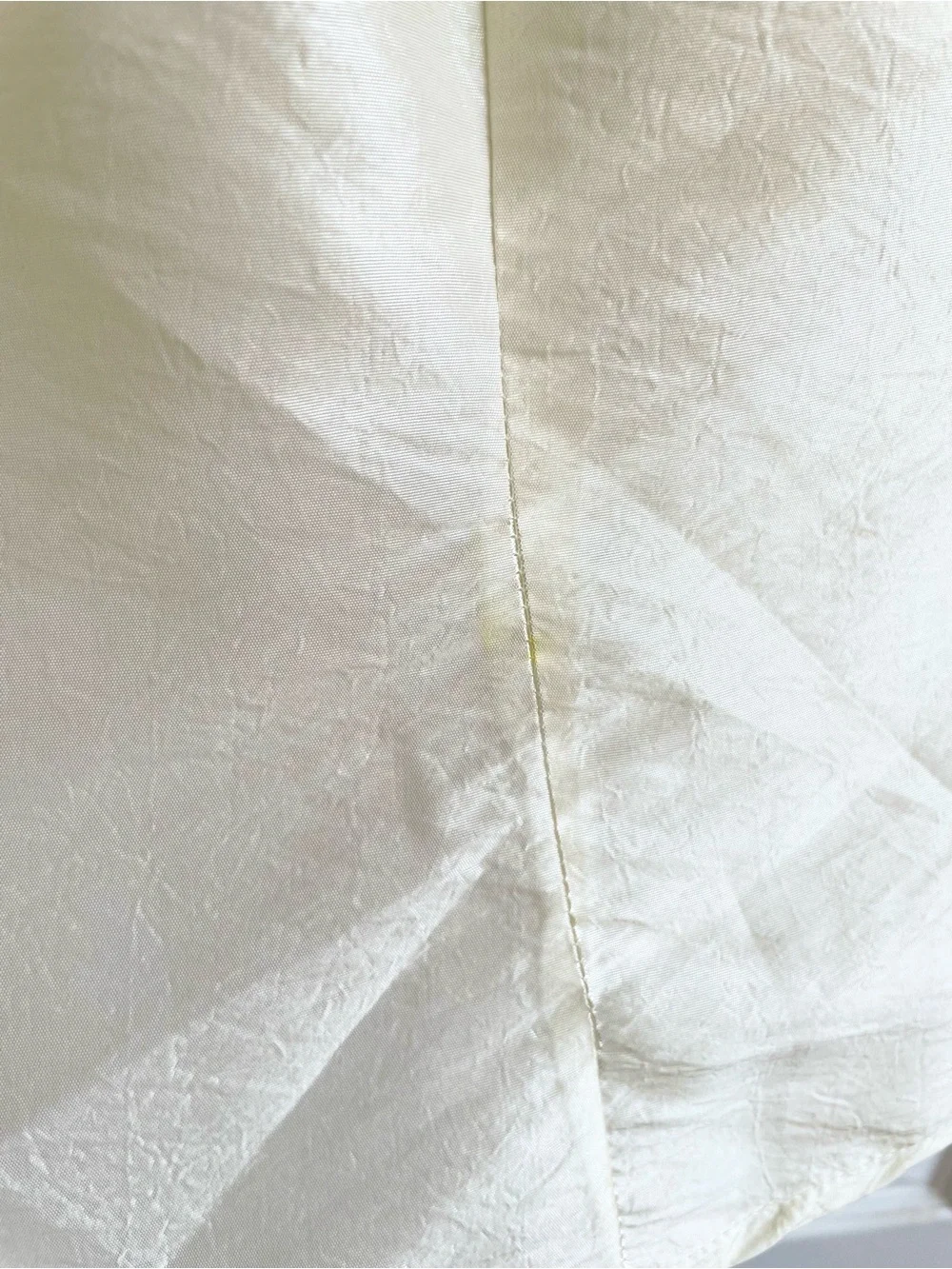 Kate Spade Taffeta Silk Square Neck Blouse Size 6 Cream Vintage Style 3/4 Sleeve